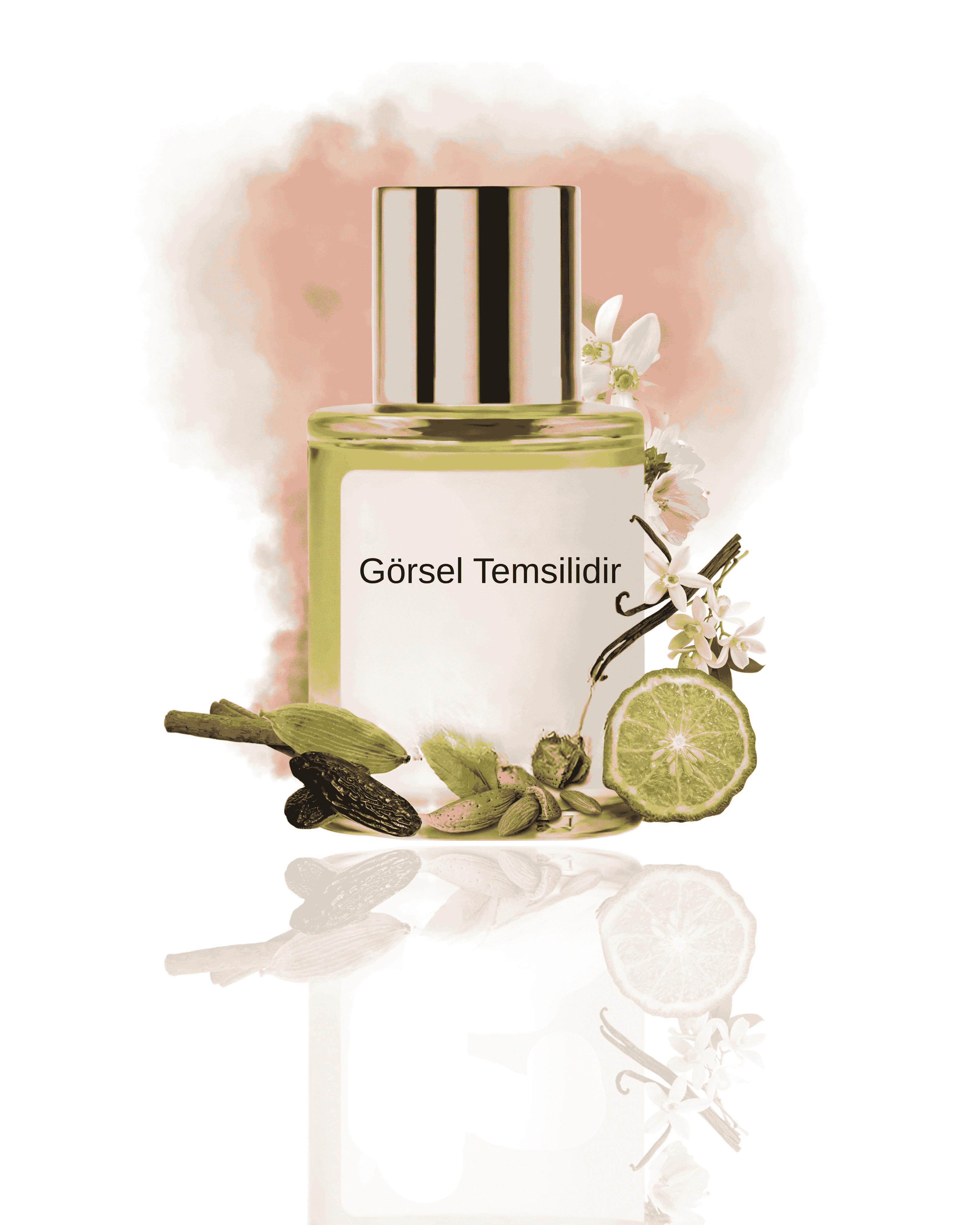 Doros Altharion 009 baharatlı aromatik yorumu; bergamot, kardamom ve tonka fasulyesi dokularını betimleyen temsilî ürün görseli.