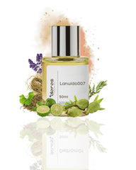 The Doros Lanuido007 muadil koku – bergamot, lavanta ve kakule notalarıyla ferah, doğal ve zarif bir parfüm deneyimi sunan uzun kalıcılığa sahip koku.